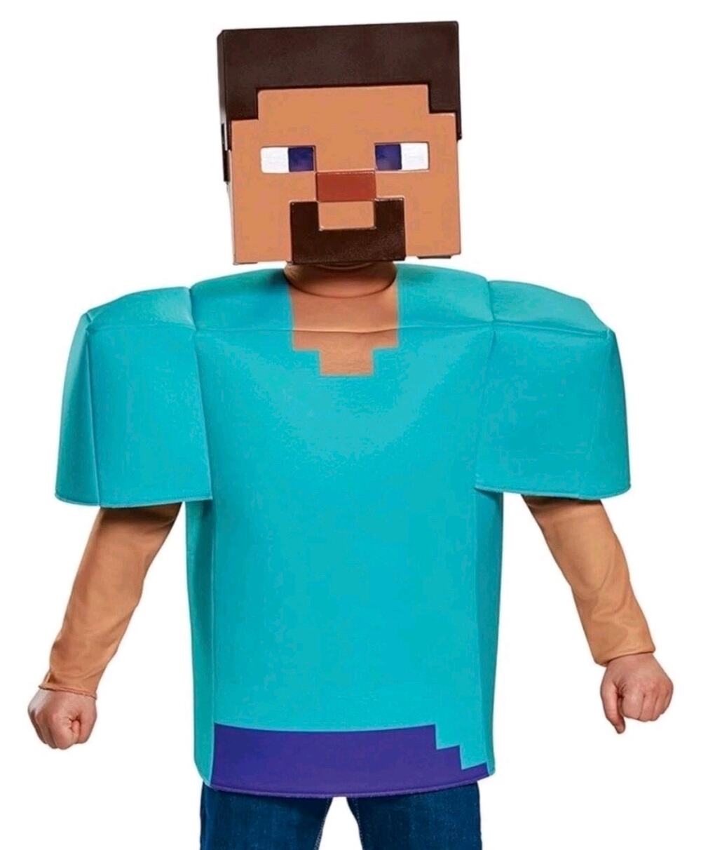 Minecraft Original Steve Halloween Costume Shirt